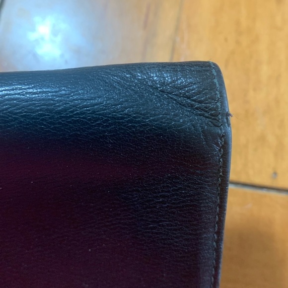 Loewe Black Soft Leather Wallet Bifold Unisex Slim Wallet Nappa GUC - Picture 11 of 16